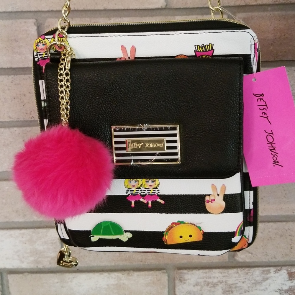 Betsey johnson Crossbody Emoji pattern